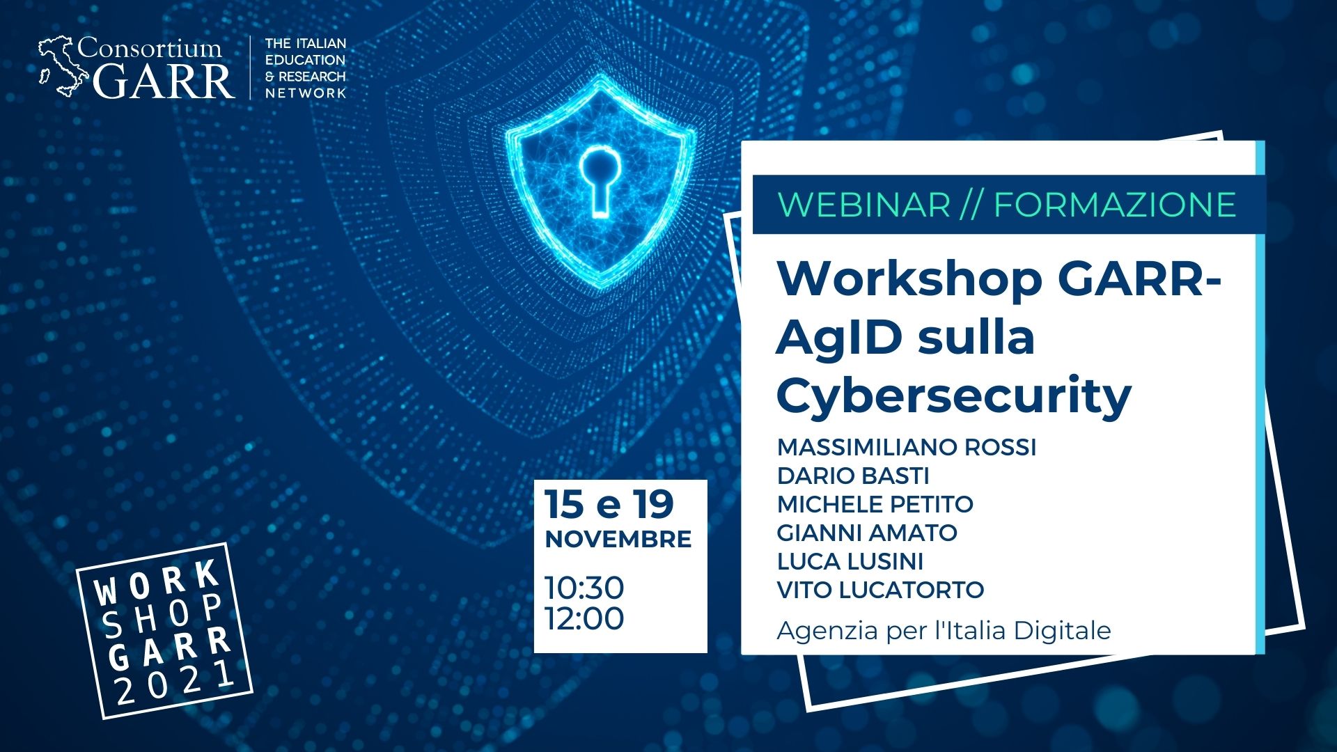 Workshop GARR-AgID sulla Cyber Security