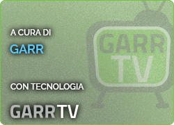 Bottone per la diretta stream su GARR.tv