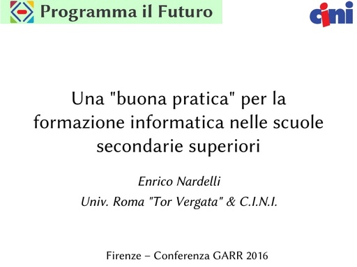 Presentazione E.Nardelli